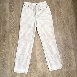 Ksubi Women's Light Cream Straight Leg Jeans